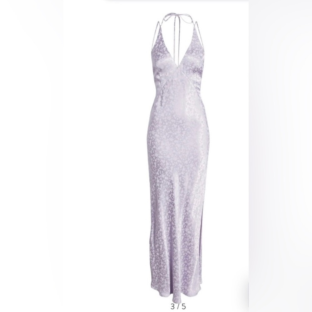 NEW TOPSHOP Heart Jacquard Satin Slip Dress Size 8 NWOT - Picture 4 of 10